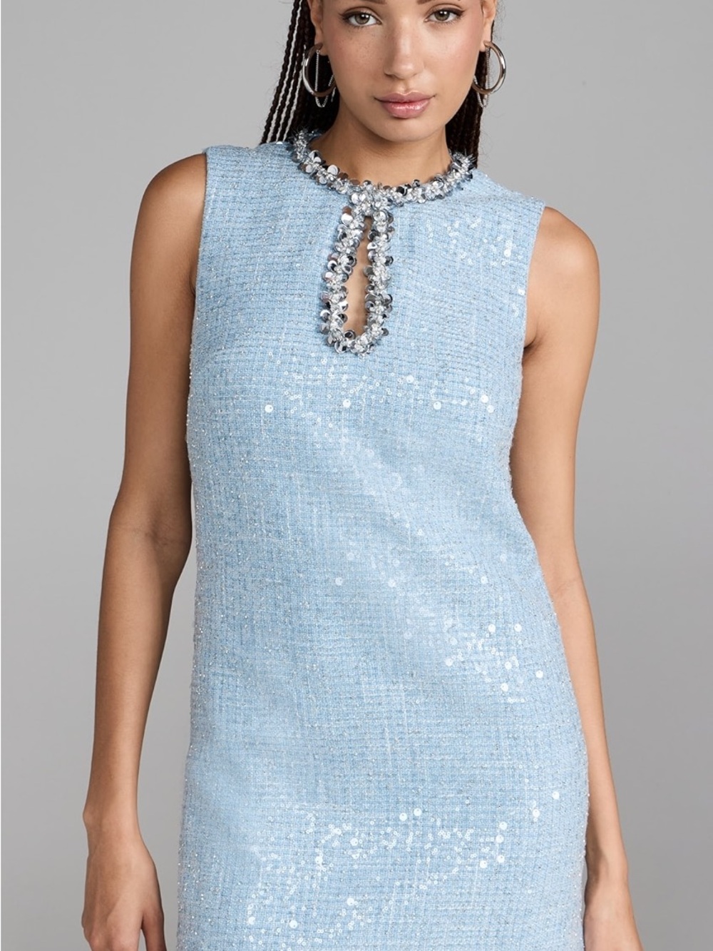 Self-Portrait blue sequin mini dress
Size 4